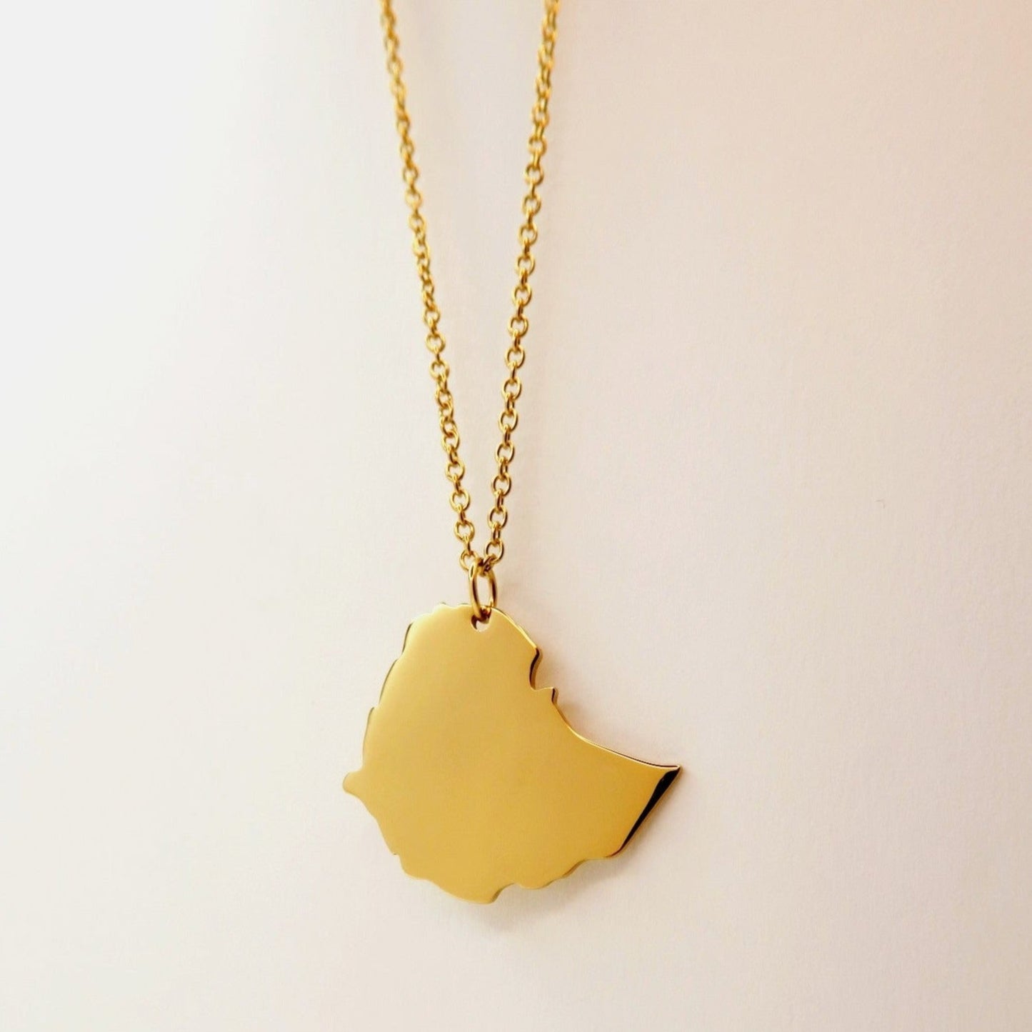 Ethiopia Map Pendant