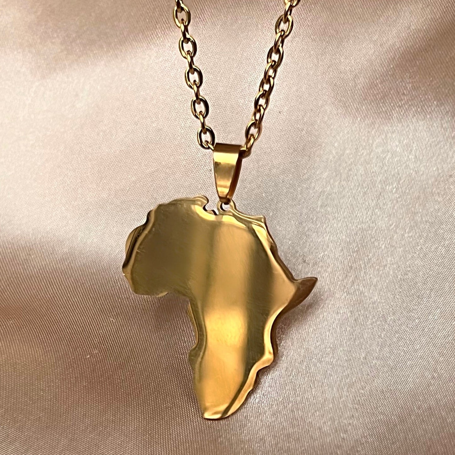 The Mother Land Africa Map Pendant