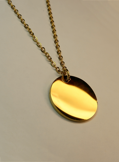 Gold Disk Pendant