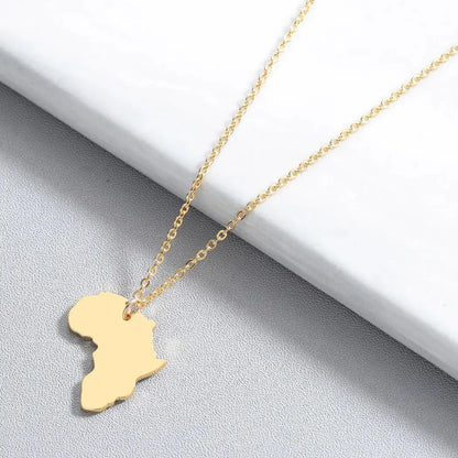 The Mother Land Africa Map Pendant