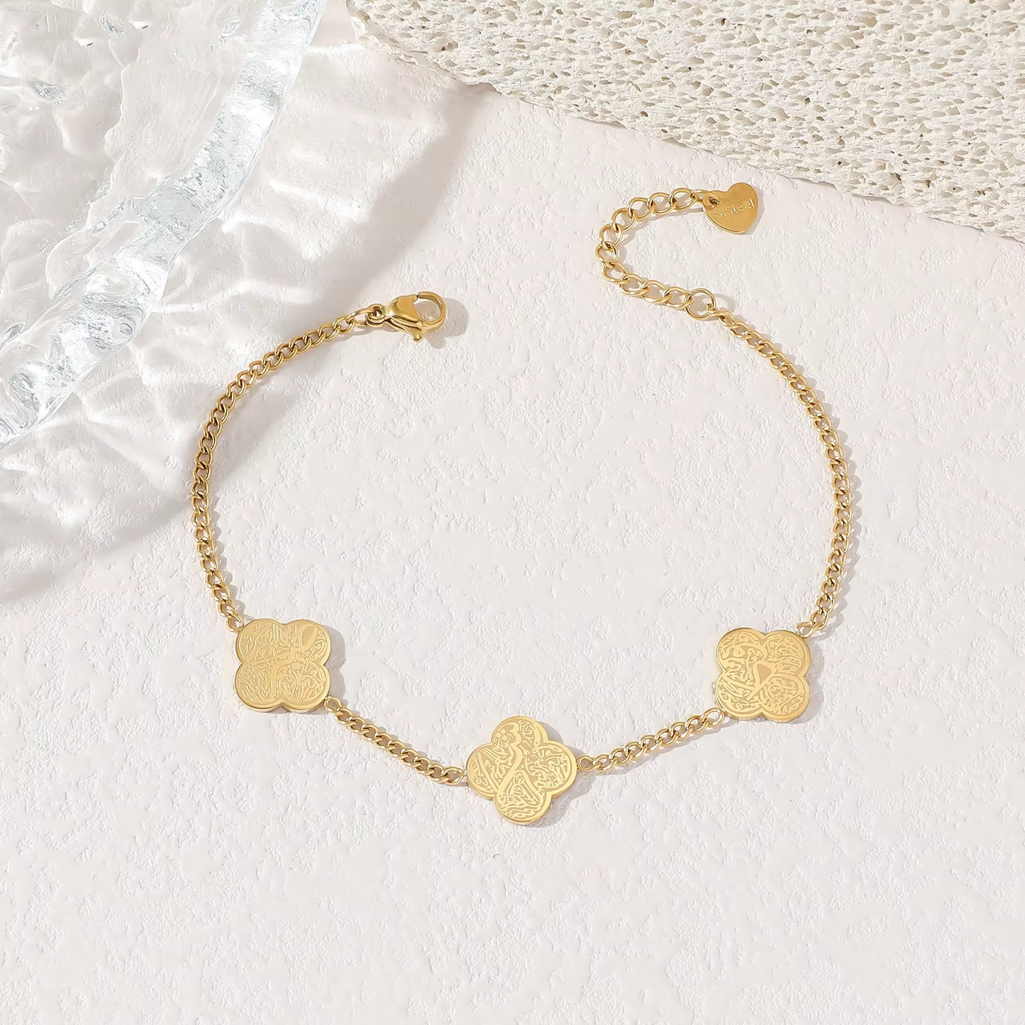 Sabr, Shukr, Tawakul Clover Bracelet